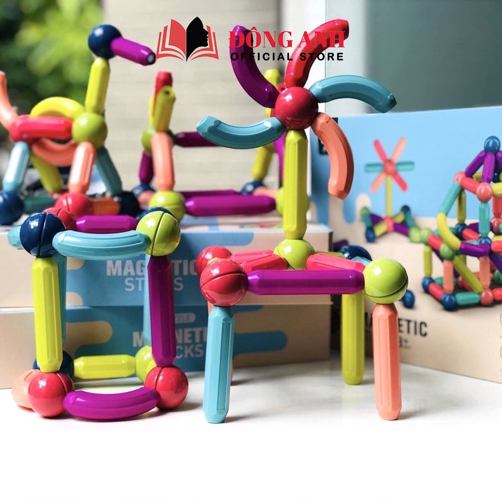 Bộ đồ chơi xếp hình nam châm Baostore giúp bé phát triển trí tưởng tượng