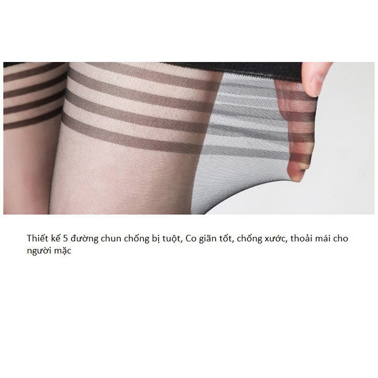 AA025 - Tất đùi mỏng chống nắng không rách