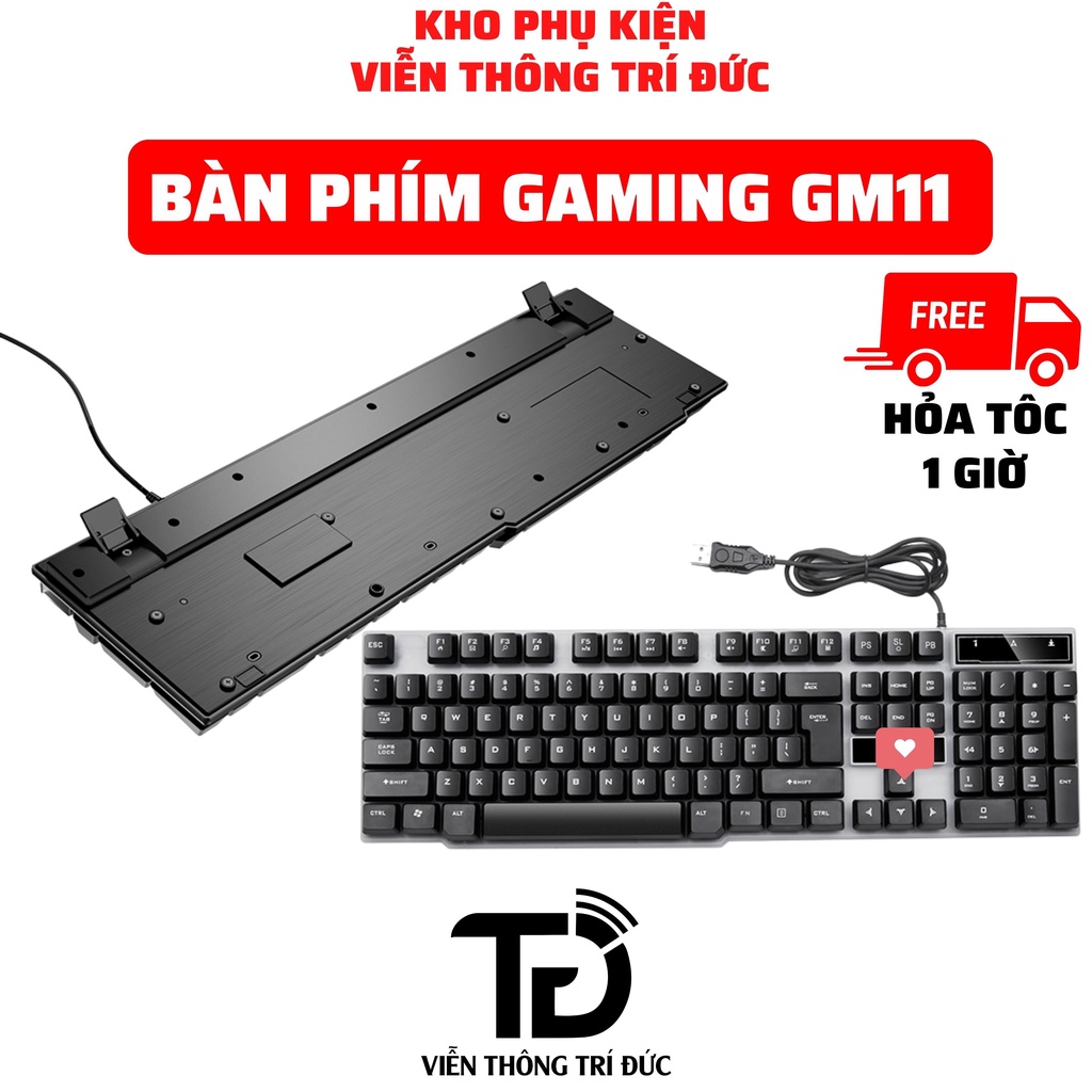 Bộ Bàn Phím Và Chuột Gaming Ho.co GM12/GM11/GM16 + Lót Chuột LED RGB Tùy Chỉnh Chế Độ Đèn + Chuột Không Dây Cho Máy Tính