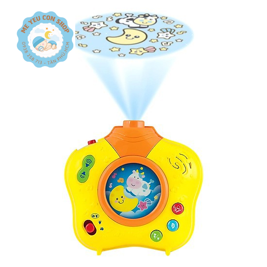 Đèn chiếu sao ru ngủ giai điệu nhạc - tiếng ồn trắng giúp bé ngủ ngon chuẩn Easy - Winfun 0806 (katydang)