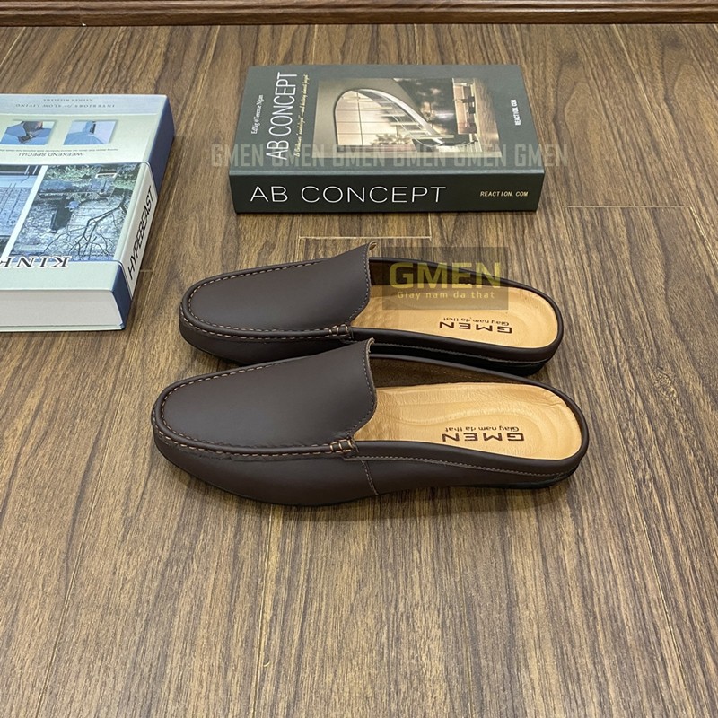 Giày sục nam da bò 100%, sục mẫu mới bảo hành 1 năm 𝐆𝐌0358 | BigBuy360 - bigbuy360.vn
