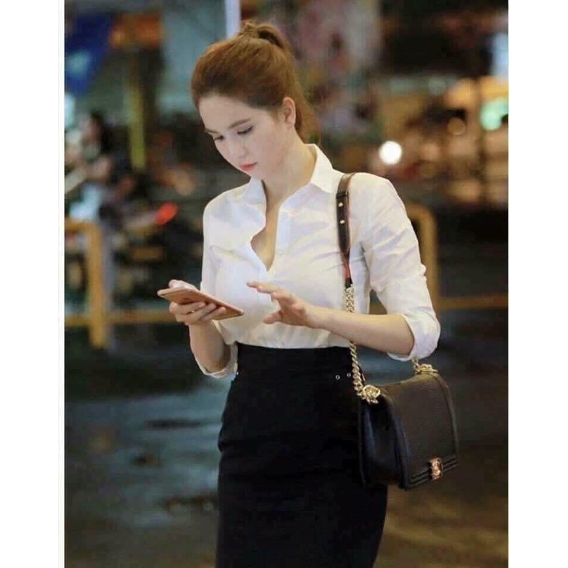 áo sơmi Ngọc Trinh