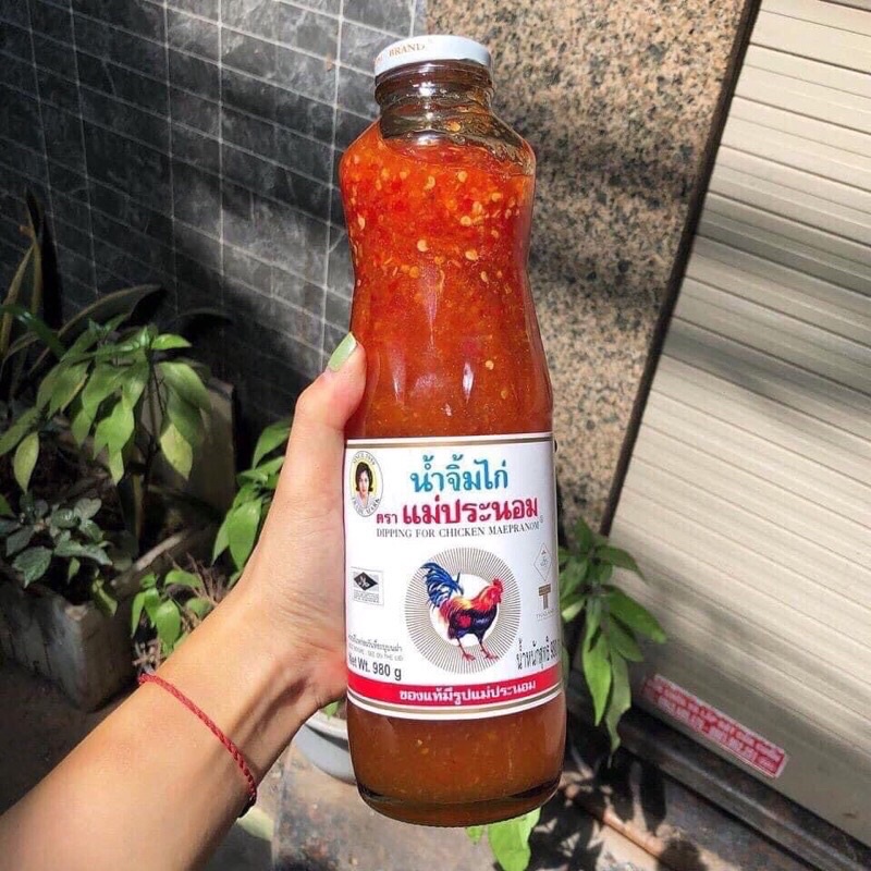 Sốt Chua Ngọt Con Gà Nổi Tiếng Thái Lan Maepranom Sweet Chili Sauce 980gr