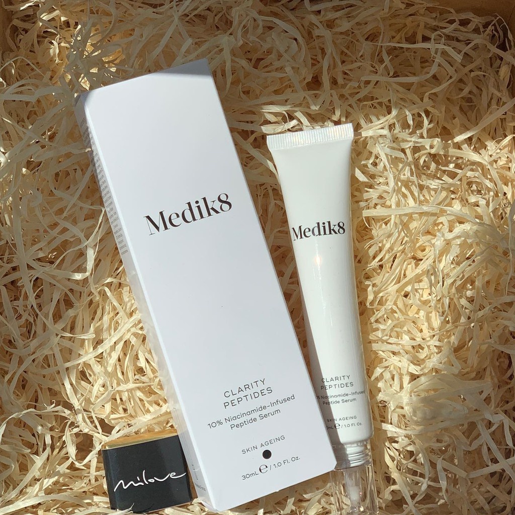Medik8 Clarity Peptides 10% Niacinamide - Serum đa chức năng giúp đều màu da, duy trì độ ẩm chống lão hóa và ngừa mụn