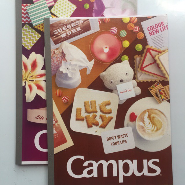 Vở kẻ ngang campus 120 trang gift (Lốc 10 quyển)