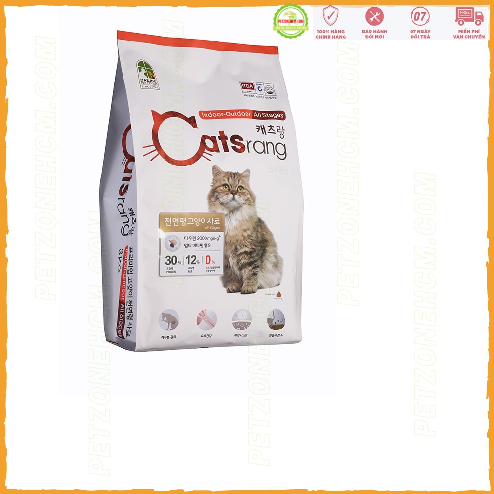 Catsrang 400g - thức ăn hỗn hơp hoàn chỉnh cho mèo ️ FREESHIP️ thức ăn mèo hạt Catsrang 400gr cho mèo ở mọi lứa tuổi