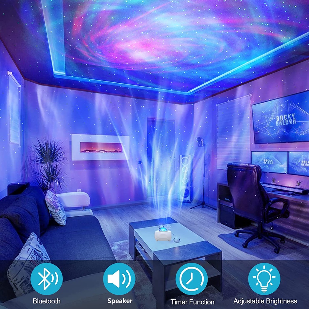 Loa Bluetooth Laser Hình Galaxy 3 Trong 1
