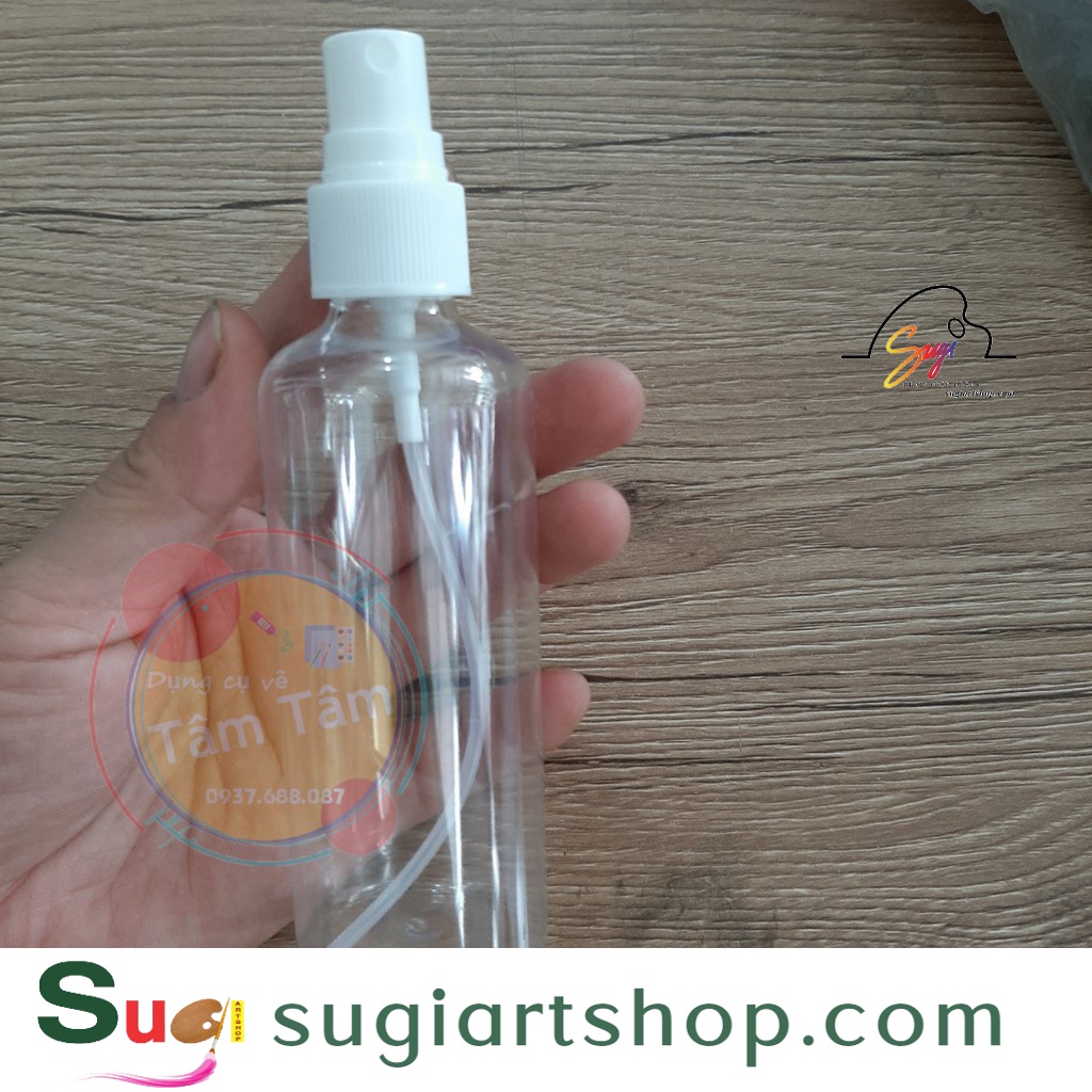-Bình xịt phun sương Spray Bottle trong suốt-