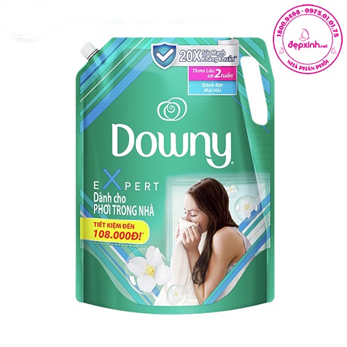 Túi nước xả vải dành cho phơi trong nhà Downy Expert 2.3lit