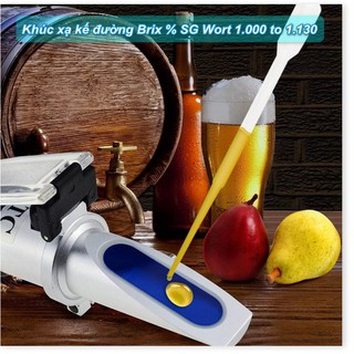 Khúc xạ kế đường brix % sg wort 1.000 to 1.130 - cao cấp