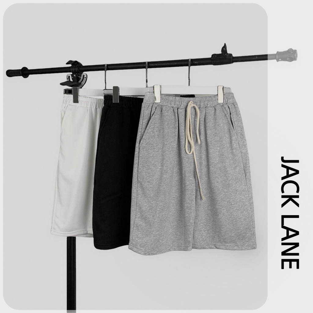 Quần short nỉ da cá Jack Lane, quần short nam nữ Unisex, JACKLANE