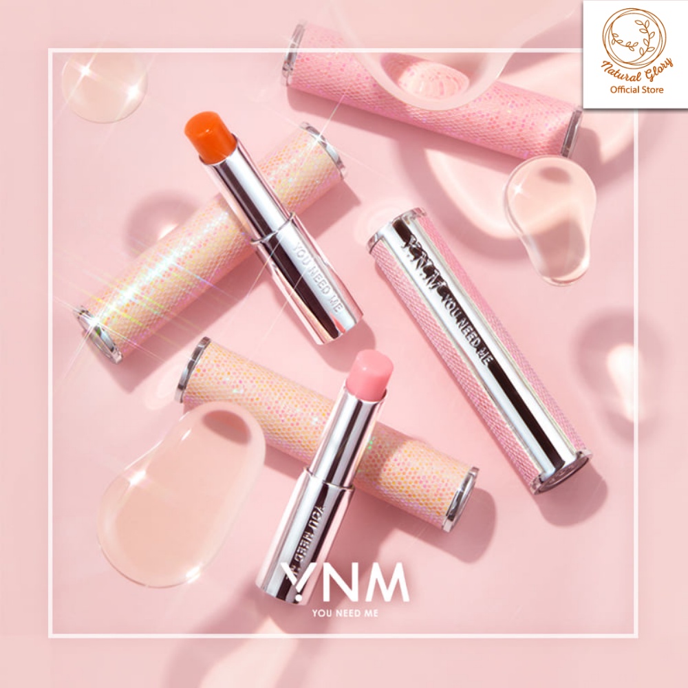 Son dưỡng môi đổi màu YNM Candy Honey Lip Balm Cam OR101 3.2g dưỡng ẩm, làm mặt nạ ngủ