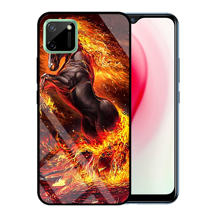 &quot;Ốp lưng Realme C11&quot; Mặt kính 3D sang trọng_Không Nhòe, Không Phai Hình ( Tim shop )