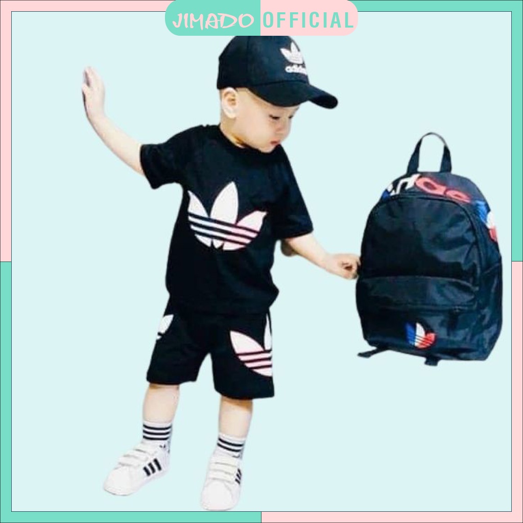 Đồ bộ cho bé trai bé gái bộ đồ thể thao Das đen năng động co giãn cho bé thỏa sức vận động JIMADO PVN14162