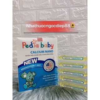 (CHÍNH HÃNG)Pediababy bổ sung canxi giúp phát triển chiều cao hiệu quả cho bé (Hộp 20 ống)