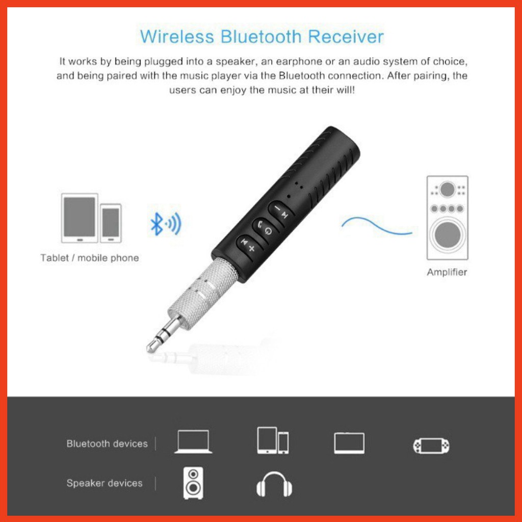 30 cái Receiver Bluetooth 4.1 dùng pin sạc (Đen)