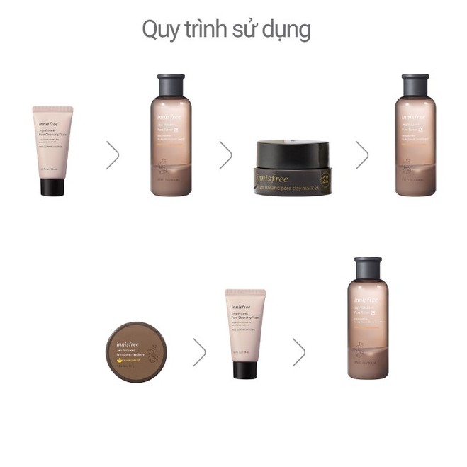 Bộ sản phẩm chăm sóc lỗ chân lông Innisfree Jeju Volcanic set | BigBuy360 - bigbuy360.vn
