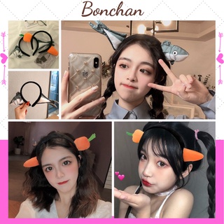 Bờm tóc cute Hàn Quốc hình con cá sấu và củ cà rốt hottrend dễ thương