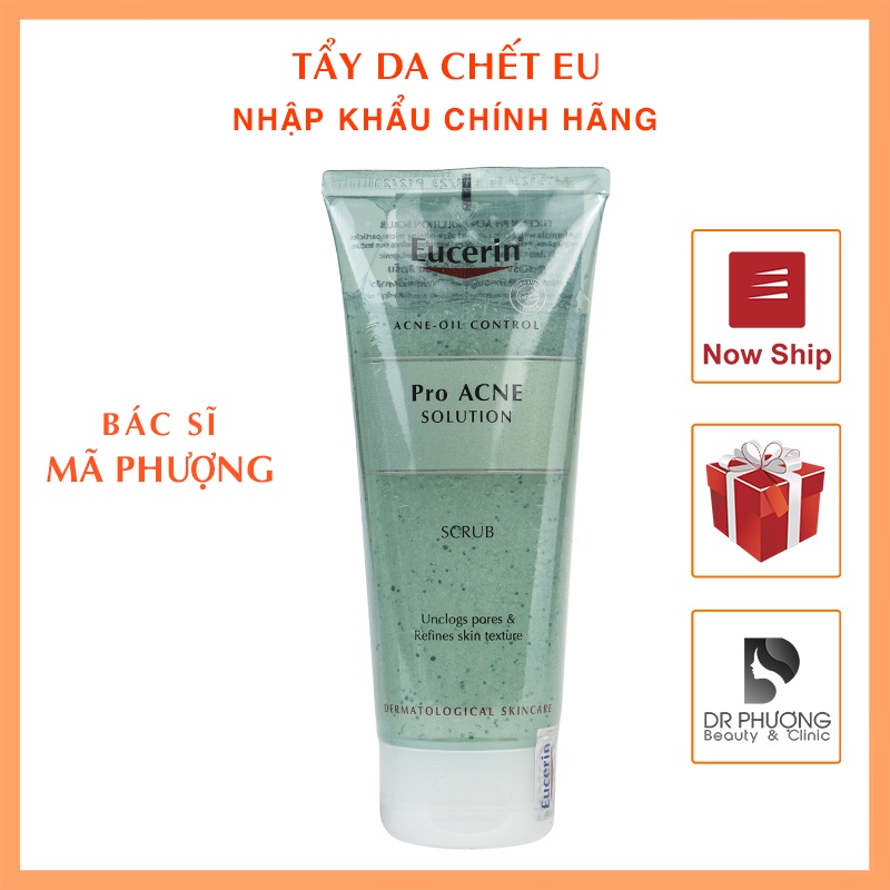 [CHÍNH HÃNG] Tẩy Da Chết Da Mụn Eucerin Pro ACNE Solution Scrub 100ml