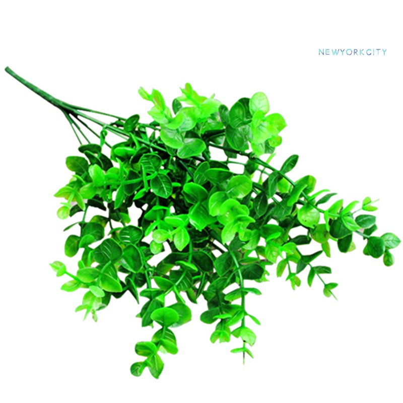 1 Nhánh 7 Lá Khuynh Diệp Nhựa Nhân Tạo Trang Trí Nhà Cửa