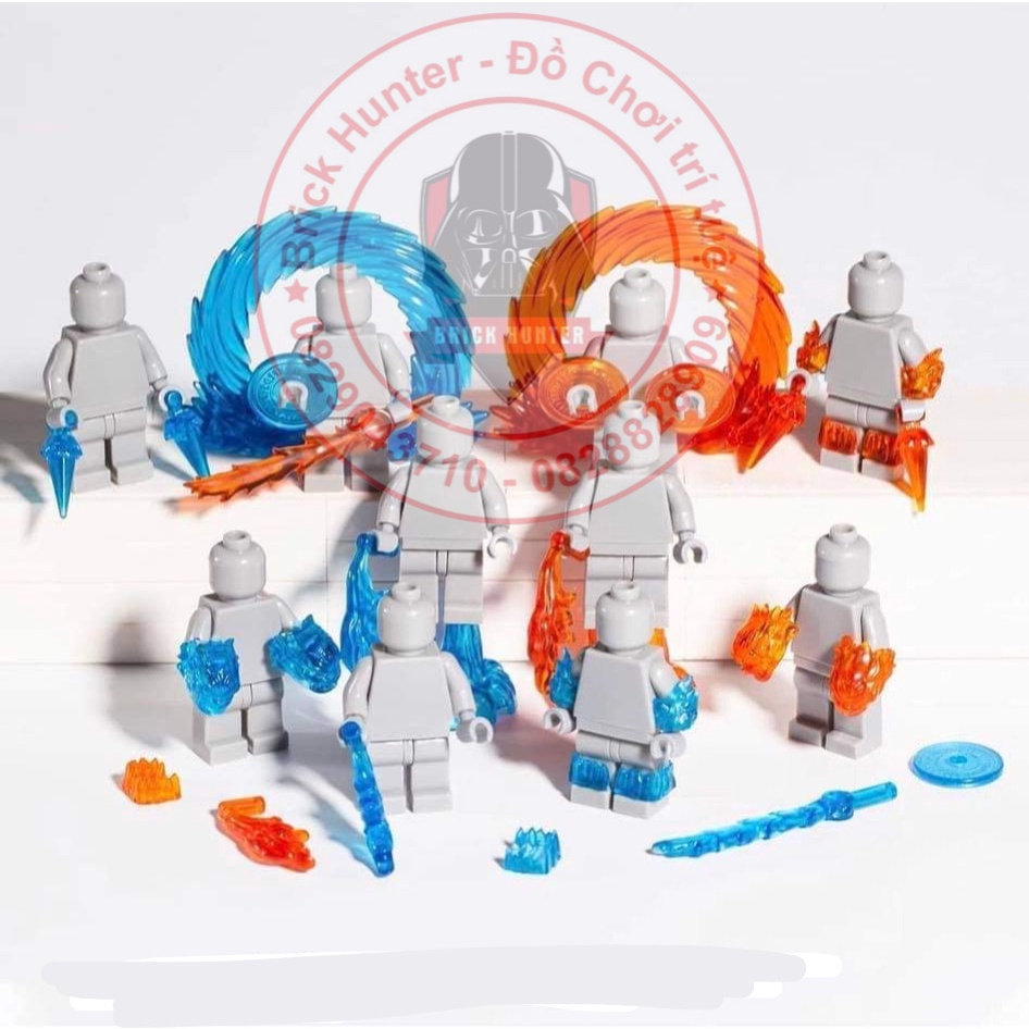 Bộ phụ kiện tạo hiệu ứng năng lượng cho nhân vật siêu anh hùng Marvel minifigures effect