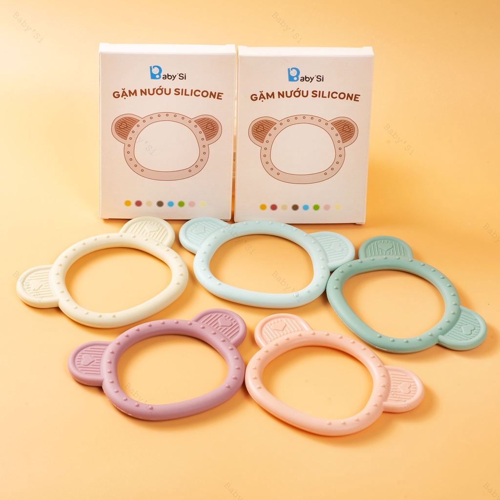 Gặm Nướu Silicone Gấu Brown Thương Hiệu BabySi Cho Bé