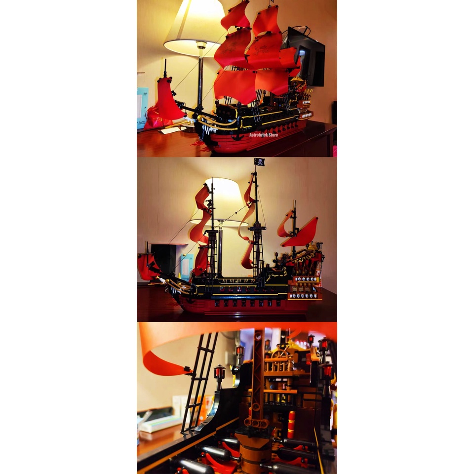 Đồ chơi xếp hình lắp ráp mô hình Ideas Pirate Ship Queen Anne's Revenge Pirate Ship DK6002 Caribbeans Pirate Ship DK6001