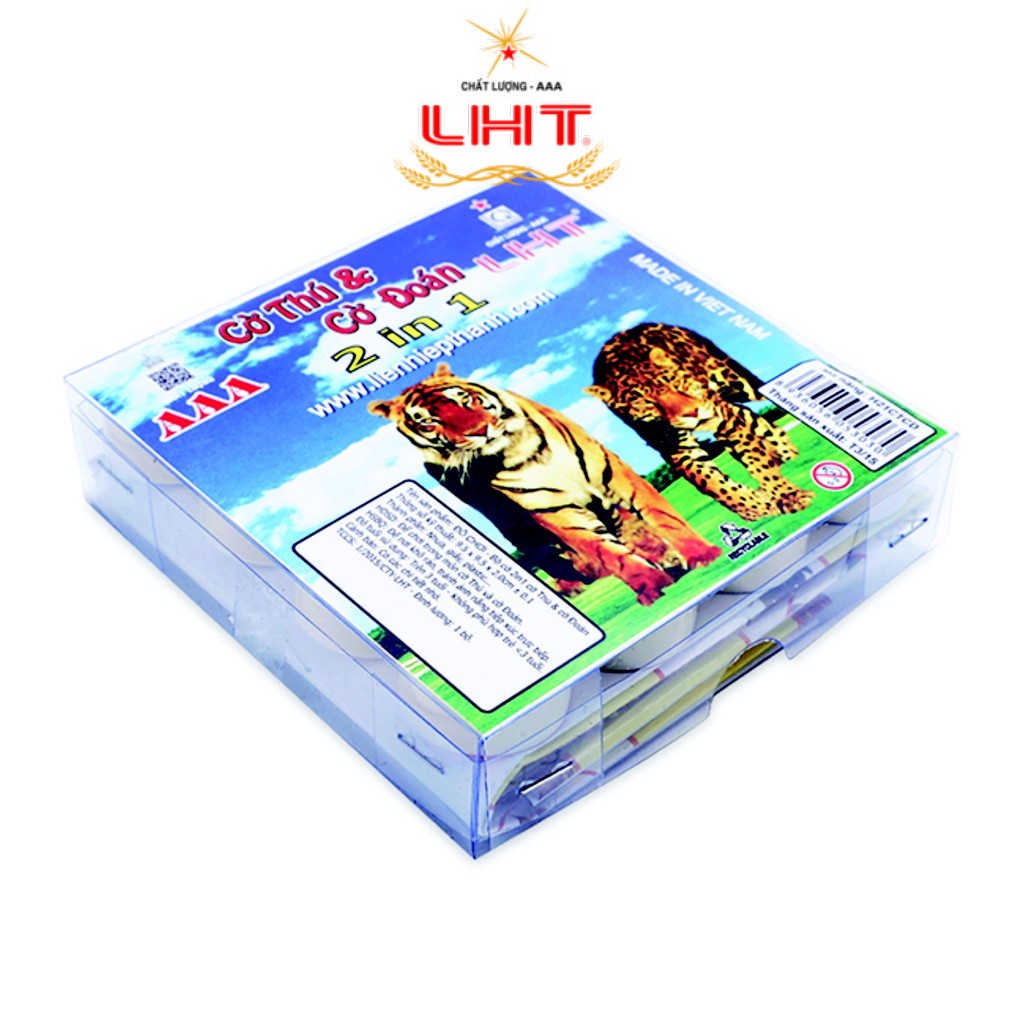 Cờ 2 trong 1 cờ Thú &amp; cờ Đoán | 2 game, con cờ đẹp, nhỏ gọn [Chính hãng AAA-LHT]