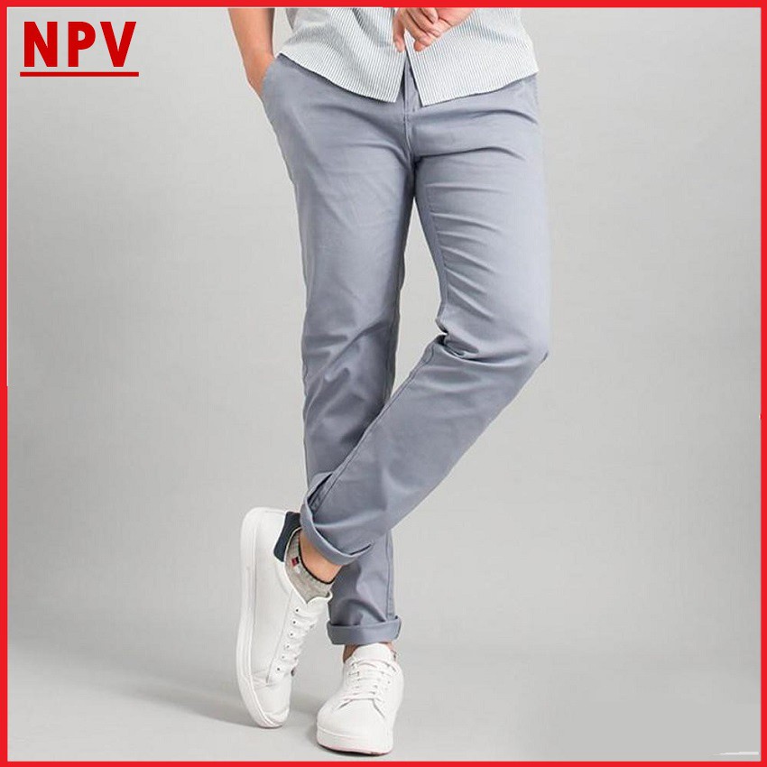 Quần kaki nam NPV chất liệu trẻ trung, quần thô nam dáng boby không xù 4 màu