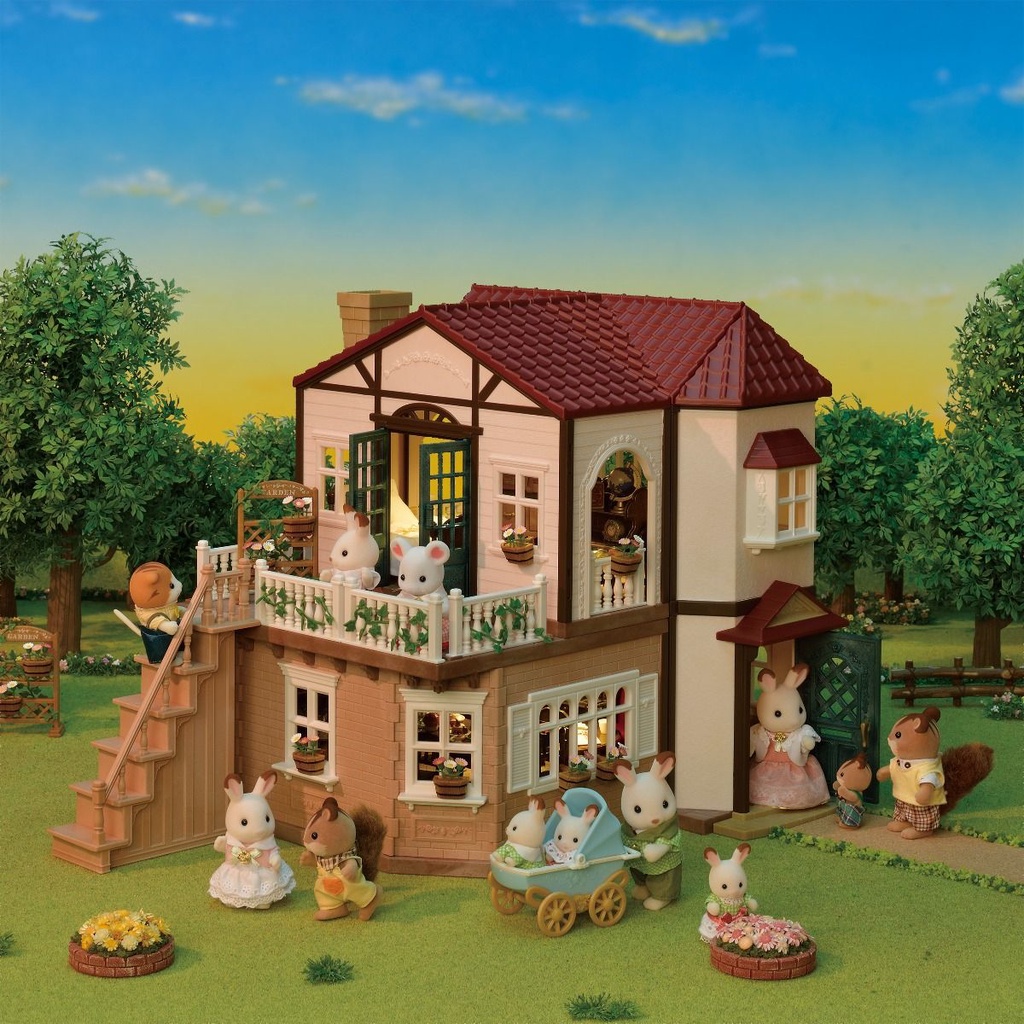 Đồ Chơi Sylvanian Families Căn Nhà Mái Đỏ Cổ Điển Phiên Bản Đặc Biệt Classic Red Roof Country Home Special Edition