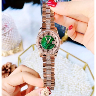 Đồng hồ nữ Davena mặt xanh
