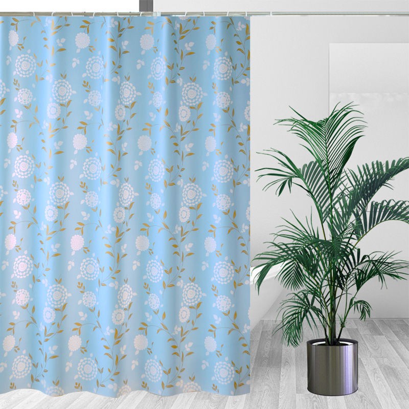 Bộ Rèm Cửa Nhà Tắm / Nhà Vệ Sinh Bằng Vải Dày Chống Thấm Nước / Nấm Mốc / Ẩm Mốc / Rèm Cửa Phòng Tắm / Phòng Tắm