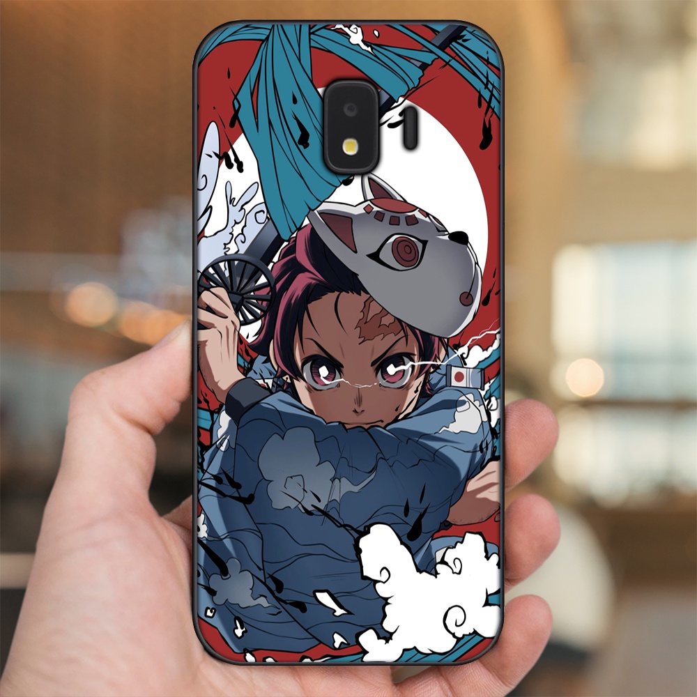 Ốp lưng Samsung J2 Core, J2 Pro 2018 viền đen in hình Tanjiro Kimetsu No Yaiba