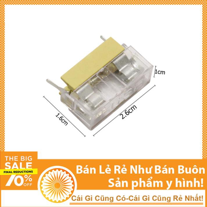 Đế Cầu Chì 5x20mm - Có Nắp