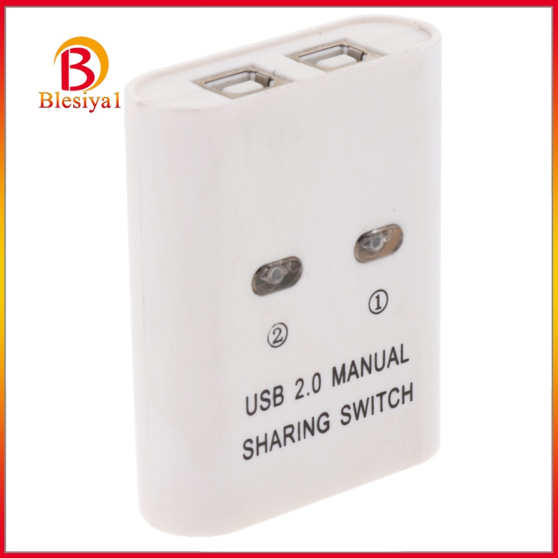 [BLESIYA1] USB Manual Sharing Switch, 2 Ports HUB KVM  Swtiches For PC Scanner Printer