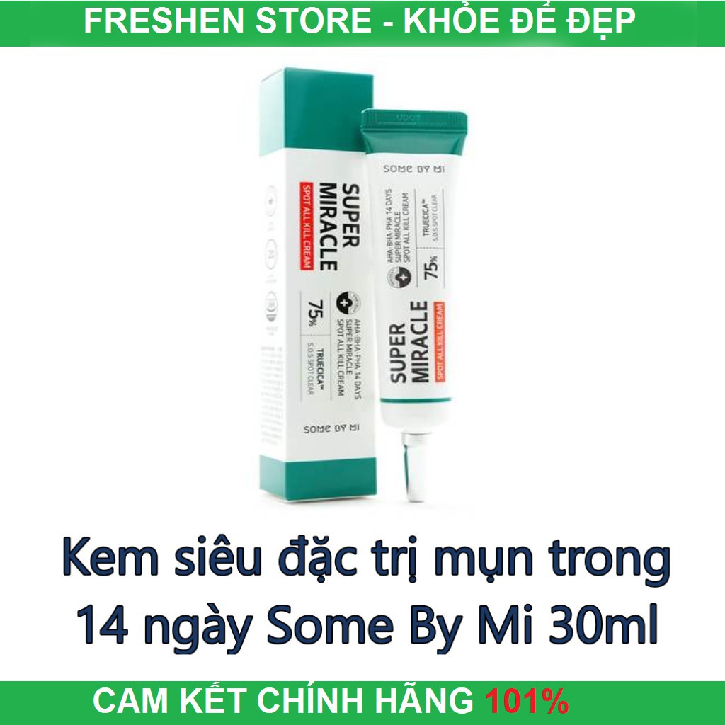 Kem Ngừa Mụn Some By Mi Super Miracle Spot All Kill Cream 30ml