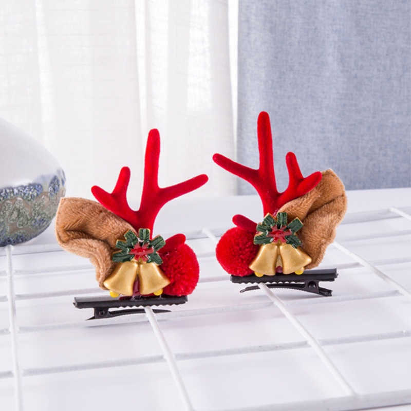 Kẹp Tóc Hình Người Tuyết Hoạt Hình Mini Chống Trượt Chủ Đề Giáng Sinh Cho Nữ