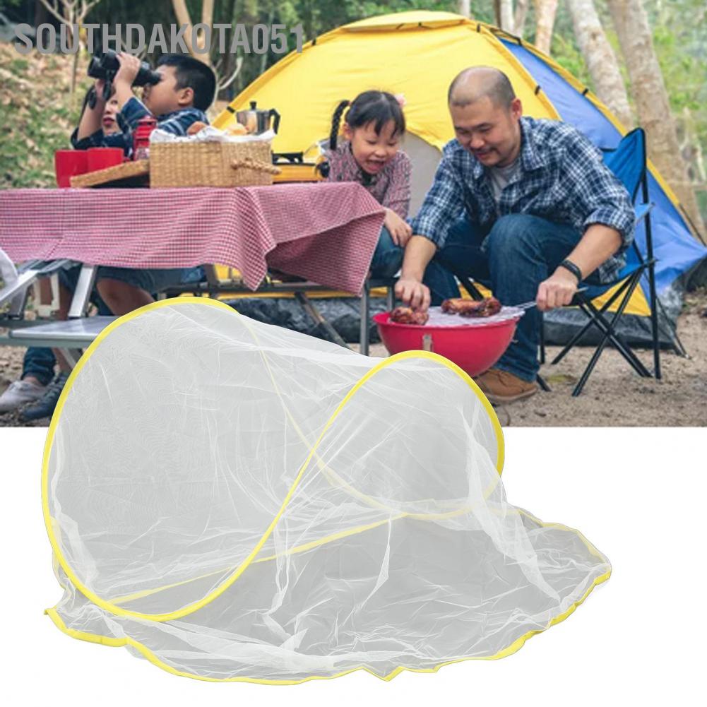 Southdakota051 Outdoor Mosquito Cover Lightweight Portable Foldable Head Net for Camping Home