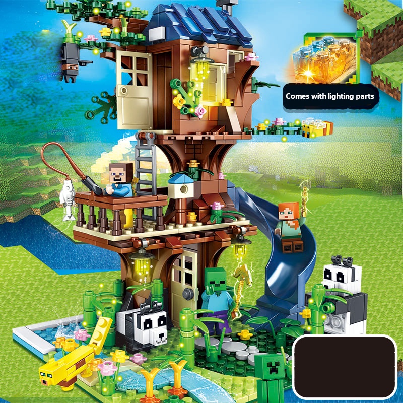 Bộ Đồ Chơi Xếp Hình lego Nhà minecraft 706 Mảnh