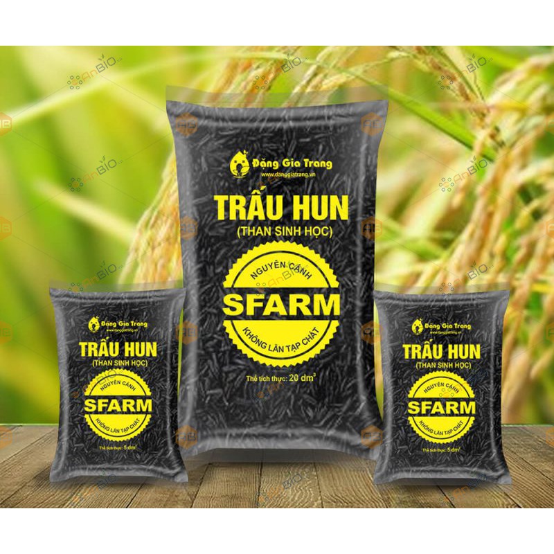 TRẤU HUN SFARM THAN SINH HỌC Túi 5dm3  - C6.1021