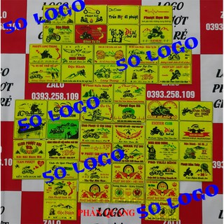 siêu combo 50 logo tem phượt phản quang