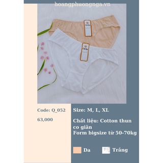 Quần lót nữ bigsize cotton orla-q052