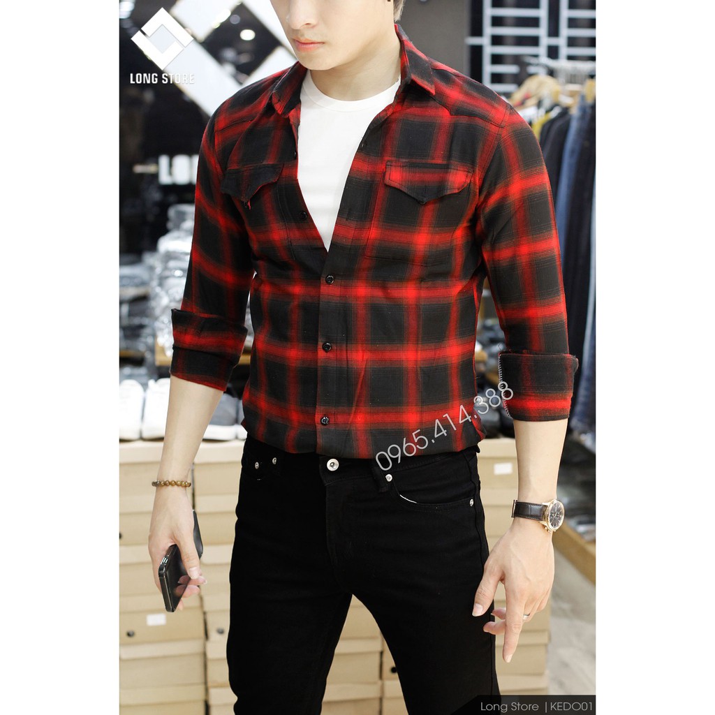 Áo sơ mi nam dài tay vân chìm phom chuẩn họa tiết trẻ trung dễ phối đồ LONGSTORE HTT | BigBuy360 - bigbuy360.vn