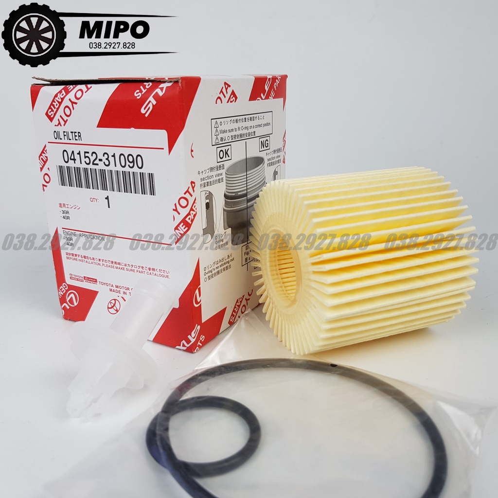 Lọc nhớt động cơ xe Camry, Venza, Rav4, Highlander, Avalon Lexus:GS,ES,IS,NX,RX