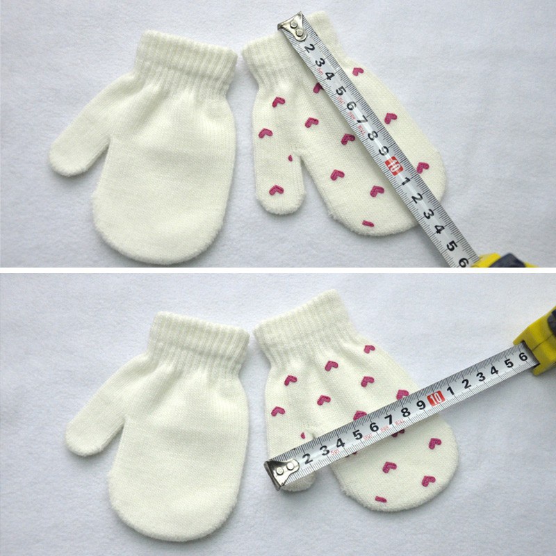 1 Đôi Găng Tay Giữ Ấm Chống Rách Họa Tiết Hoạt Hình Dễ Thương Cho Bé Trai Và Gái