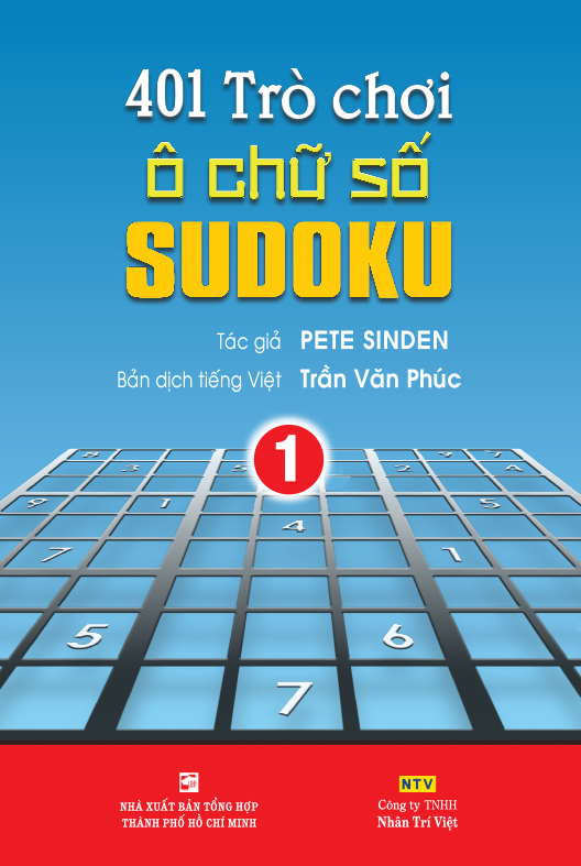 Sách- 401 Trò Chơi Ô Chữ Số Sudoku - Tập 1