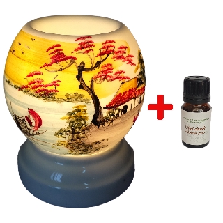 Combo tinh dầu viện và đèn xông tinh dầu điện MNB