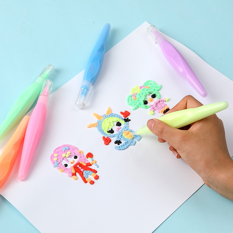 Set 6 Bút Xốp 3D 6 Màu Sắc Đa Dạng Dùng Để Vẽ Tranh