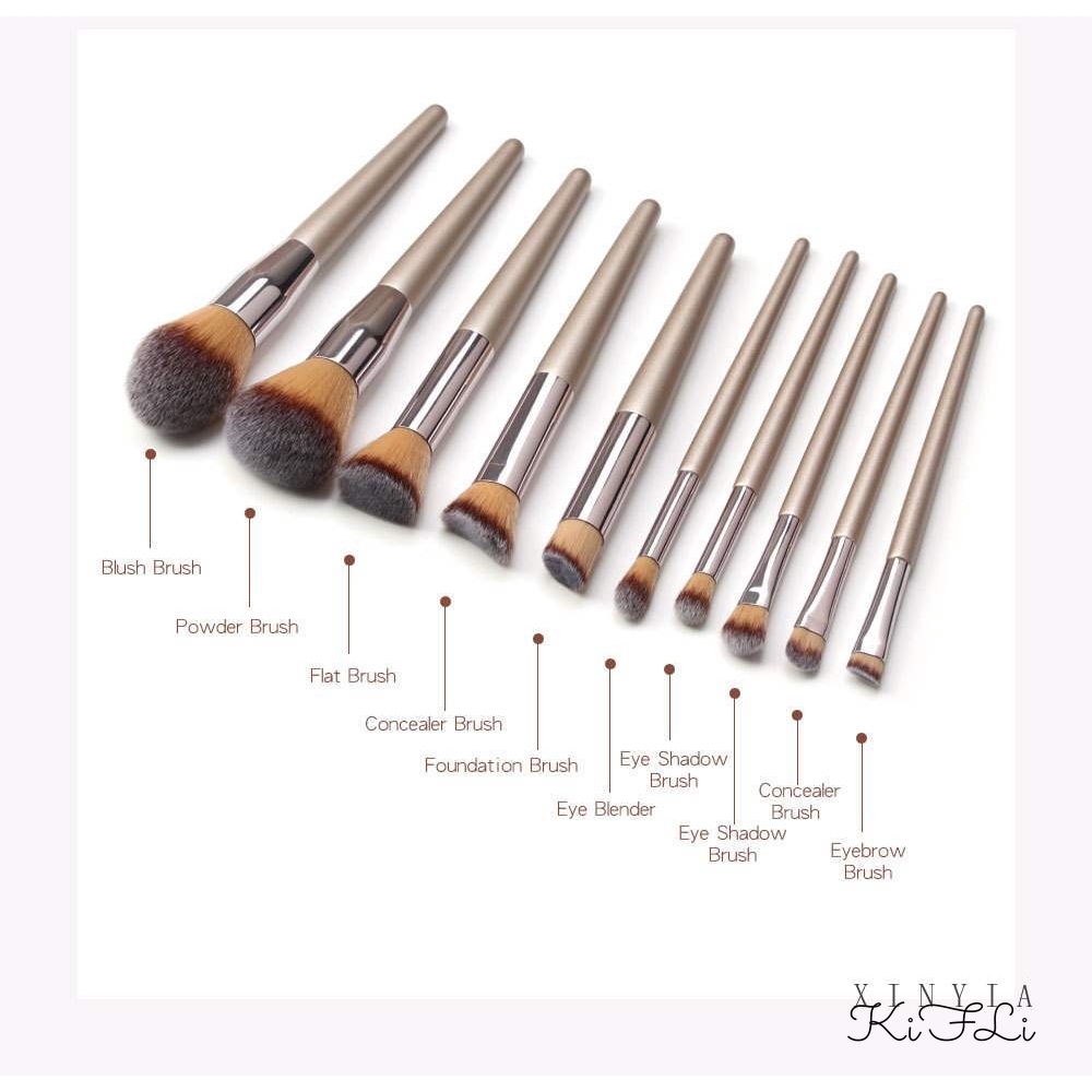 K2 Cọ Trang Điểm Thiết Kế Cán Gỗ Sang Trọng