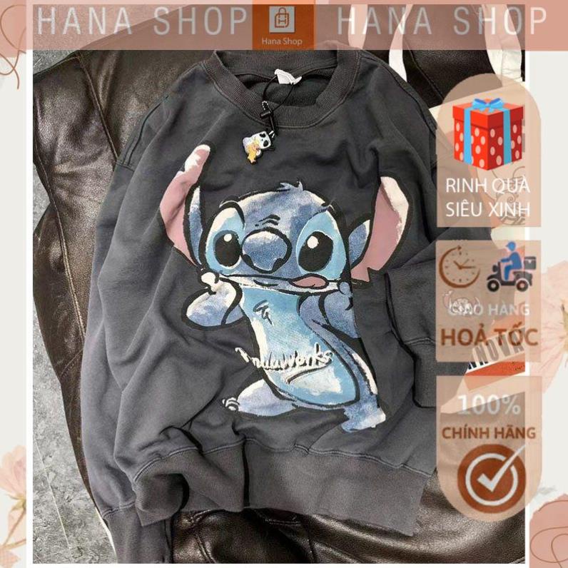 [Hàng Cao Cấp] Áo Sweater Nỉ Chuột STITCHH 3 Màu dưới 65kg - Dài Tay Dáng Rộng In Hình G072 | BigBuy360 - bigbuy360.vn